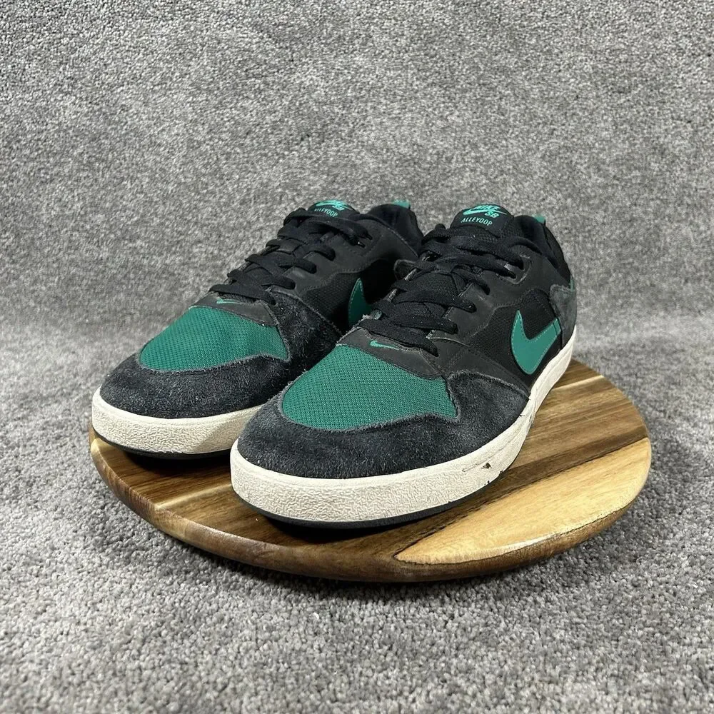 Nike SB Alleyoop CJ0882-007 Mens Size 14 Mystic Green Black Skate Shoes Used